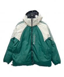 adidas Originals（アディダスオリジナル）の古着「M JKT DOWN REV COLLEGIATEGREEN」｜グリーン×ホワイト
