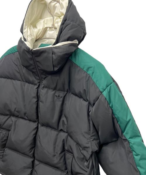 adidas Originals（アディダスオリジナル）adidas Originals (アディダスオリジナル) M JKT DOWN REV COLLEGIATEGREEN グリーン×ホワイト サイズ:ＸＬの古着・服飾アイテム