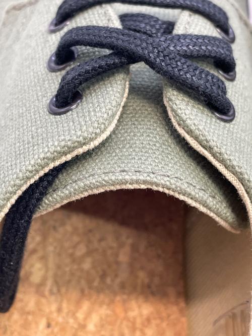 Dr.Martens（ドクターマーチン）Dr.Martens (ドクターマーチン) NATURAL CANVAS グリーン サイズ:37EUの古着・服飾アイテム