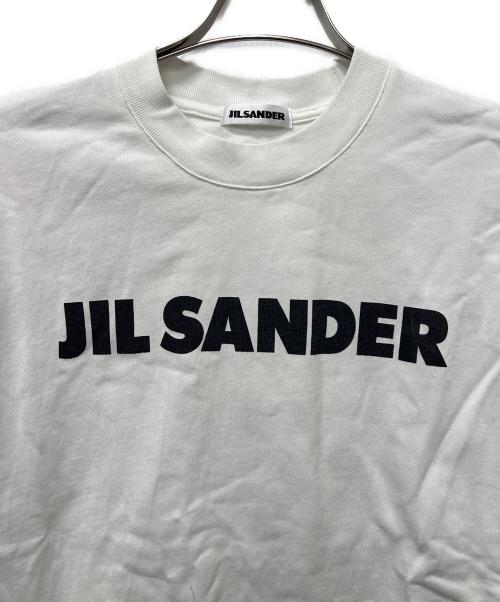JIL SANDER（ジルサンダー）JIL SANDER (ジルサンダー) ロゴプリントTシャツ ホワイト サイズ:Ｓの古着・服飾アイテム