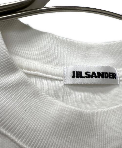 JIL SANDER（ジルサンダー）JIL SANDER (ジルサンダー) ロゴプリントTシャツ ホワイト サイズ:Ｓの古着・服飾アイテム
