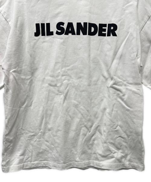 JIL SANDER（ジルサンダー）JIL SANDER (ジルサンダー) ロゴプリントTシャツ ホワイト サイズ:Ｓの古着・服飾アイテム