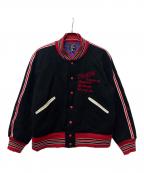 Needlesニードルズ）の古着「Deconstructed Lettered Jacket」｜ネイビー