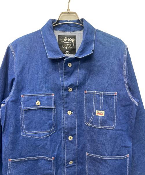 stussy（ステューシー）stussy (ステューシー) ワークジャケット インディゴ サイズ:ＸＬの古着・服飾アイテム