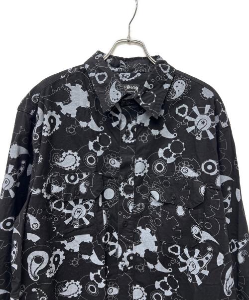 stussy（ステューシー）stussy (ステューシー) 長袖シャツ ブラック サイズ:ＸＬの古着・服飾アイテム