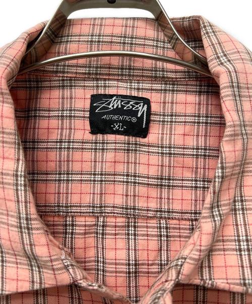 stussy（ステューシー）stussy (ステューシー) 長袖シャツ ピンク サイズ:ＸＬの古着・服飾アイテム