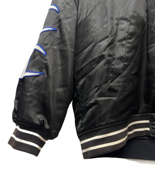 Champion（チャンピオン）Champion (チャンピオン) SUPREME (シュプリーム) Hooded Satin Varsity Jacket ブラック サイズ:Ｌの古着・服飾アイテム