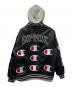 Champion (チャンピオン) SUPREME (シュプリーム) Hooded Satin Varsity Jacket ブラック サイズ:Ｌ：14000円