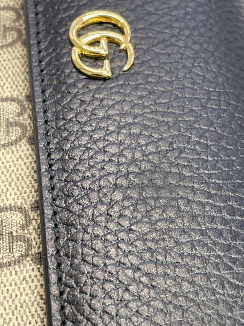 GUCCI（グッチ）GUCCI (グッチ) コンチネンタルウォレット ベージュ×ブラックの古着・服飾アイテム