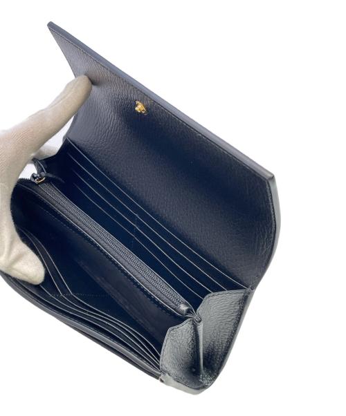 GUCCI（グッチ）GUCCI (グッチ) コンチネンタルウォレット ベージュ×ブラックの古着・服飾アイテム