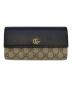 GUCCI（グッチ）の古着「コンチネンタルウォレット」｜ベージュ×ブラック