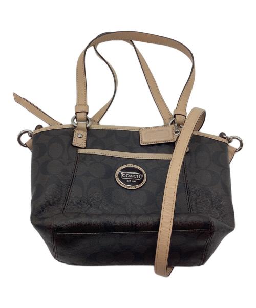 COACH（コーチ）COACH (コーチ) 2WAYショルダーバッグ ブラウンの古着・服飾アイテム