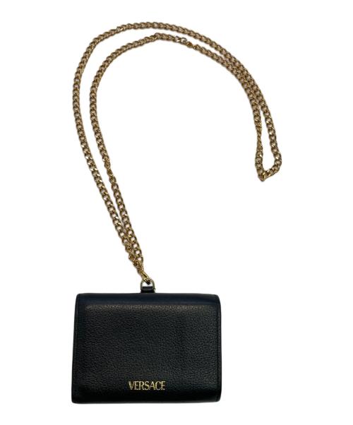 VERSACE（ヴェルサーチェ）VERSACE (ヴェルサーチェ) チェーンウォレット ブラックの古着・服飾アイテム