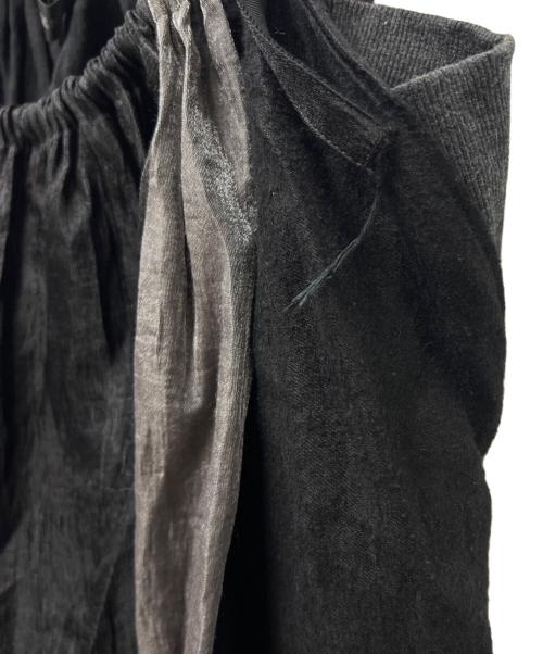 NAKAGAMI（ナカガミ）NAKAGAMI (ナカガミ) 異素材切替キャミソールワンピース ブラック サイズ:Ｍの古着・服飾アイテム