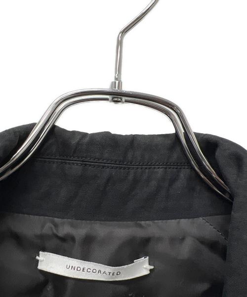 UNDECORATED（アンデコレイテッド）UNDECORATED (アンデコレイテッド) トレンチコート ブラック サイズ:不明の古着・服飾アイテム