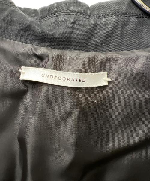 UNDECORATED（アンデコレイテッド）UNDECORATED (アンデコレイテッド) トレンチコート ブラック サイズ:不明の古着・服飾アイテム