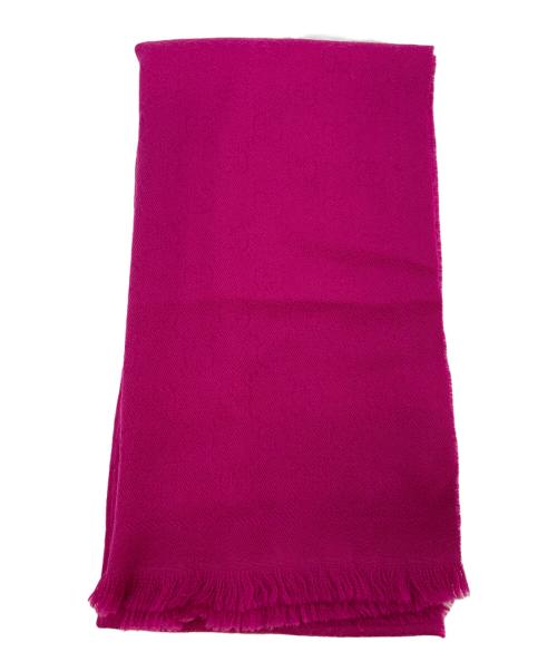 GUCCI（グッチ）GUCCI (グッチ) ストールマフラー ショッキングピンクの古着・服飾アイテム
