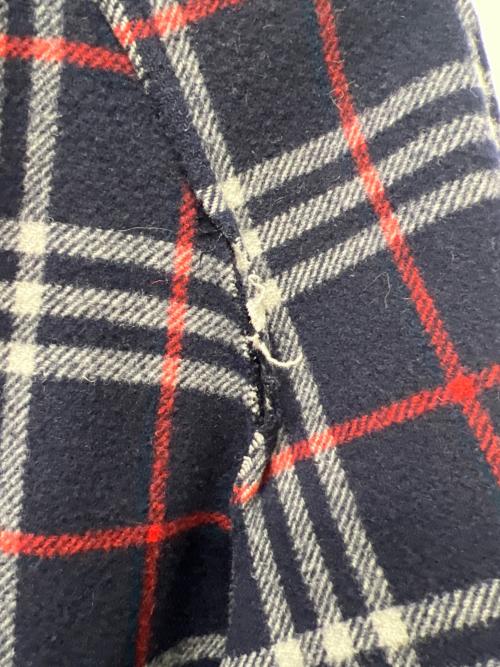 Burberry's（バーバリーズ）Burberry's (バーバリーズ) リバーシブルウールコート ネイビー サイズ:Ｌの古着・服飾アイテム