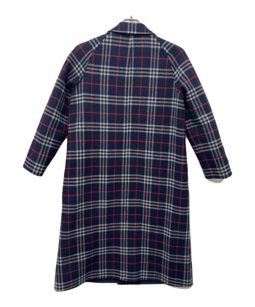 Burberry's（バーバリーズ）Burberry's (バーバリーズ) リバーシブルウールコート ネイビー サイズ:Ｌの古着・服飾アイテム
