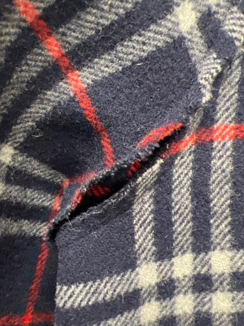 Burberry's（バーバリーズ）Burberry's (バーバリーズ) リバーシブルウールコート ネイビー サイズ:Ｌの古着・服飾アイテム