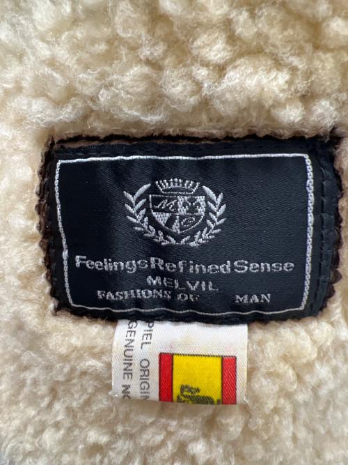 Feelings Refined Sense（フィリングス・リファインド・センス）Feelings Refined Sense (フィリングス・リファインド・センス) ムートンジャケット ブラウン サイズ:不明の古着・服飾アイテム