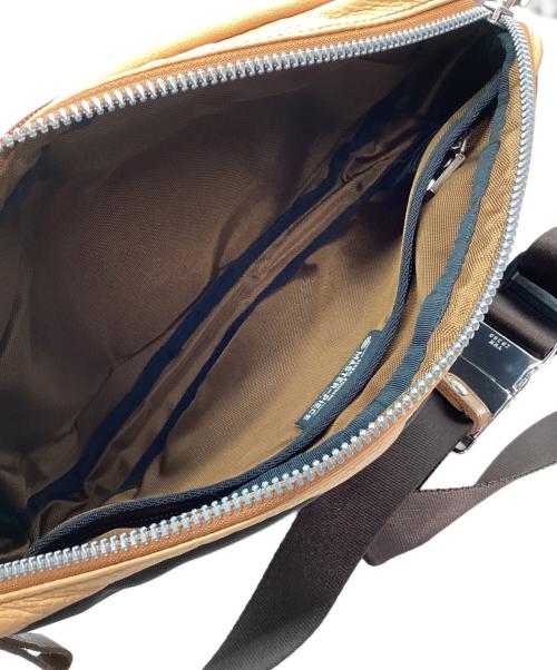 master-piece（マスターピース）master-piece (マスターピース) レザーボディバッグ ブラウンの古着・服飾アイテム