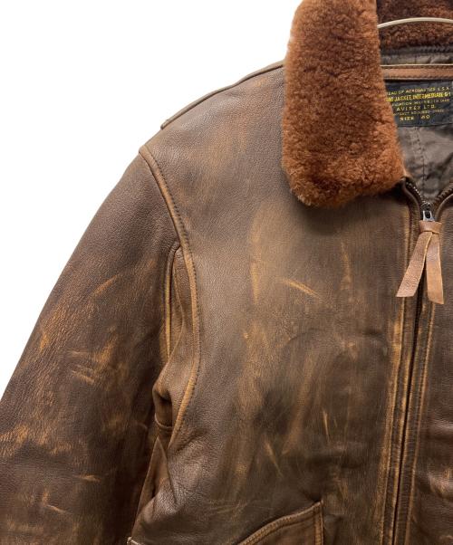 AVIREX（アヴィレックス）AVIREX (アヴィレックス) G-1フライトジャケット ブラウン サイズ:４０の古着・服飾アイテム