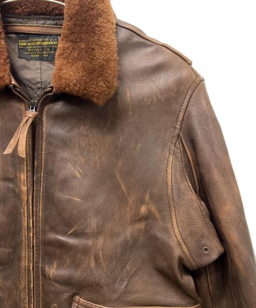 AVIREX（アヴィレックス）AVIREX (アヴィレックス) G-1フライトジャケット ブラウン サイズ:４０の古着・服飾アイテム