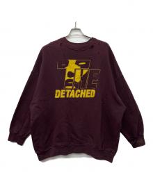 RAF SIMONS（ラフシモンズ）の古着「ダメージ加工クルーネックスウェット」｜ブラウン