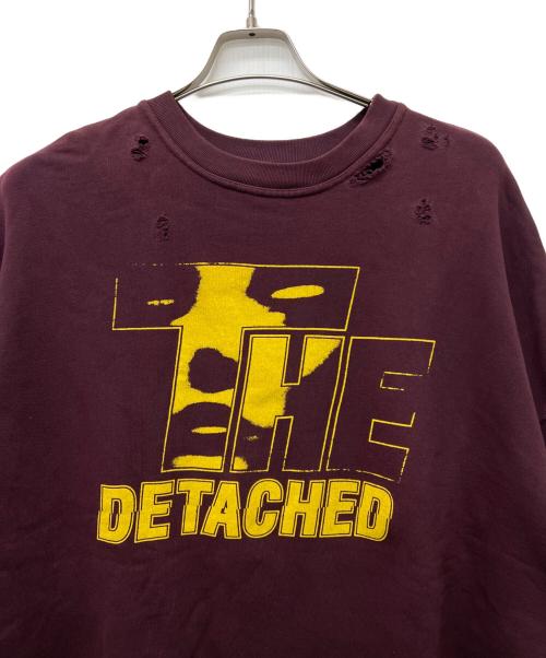 RAF SIMONS（ラフシモンズ）RAF SIMONS (ラフシモンズ) ダメージ加工クルーネックスウェット ブラウン サイズ:Ｍの古着・服飾アイテム