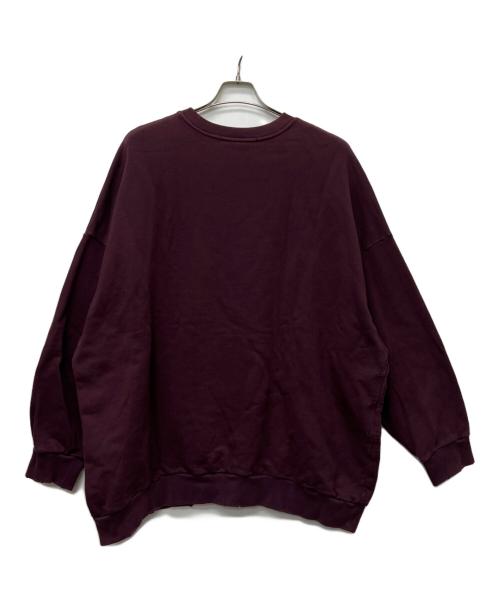 RAF SIMONS（ラフシモンズ）RAF SIMONS (ラフシモンズ) ダメージ加工クルーネックスウェット ブラウン サイズ:Ｍの古着・服飾アイテム