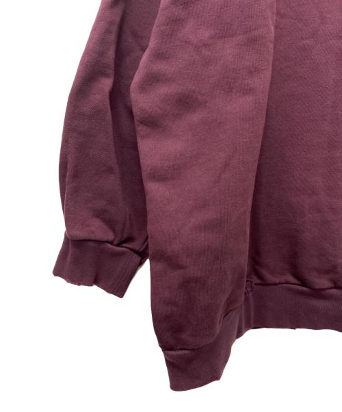 RAF SIMONS（ラフシモンズ）RAF SIMONS (ラフシモンズ) ダメージ加工クルーネックスウェット ブラウン サイズ:Ｍの古着・服飾アイテム