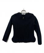 VALENTINOヴァレンティノ）の古着「ジップカーディガン」｜ブラック