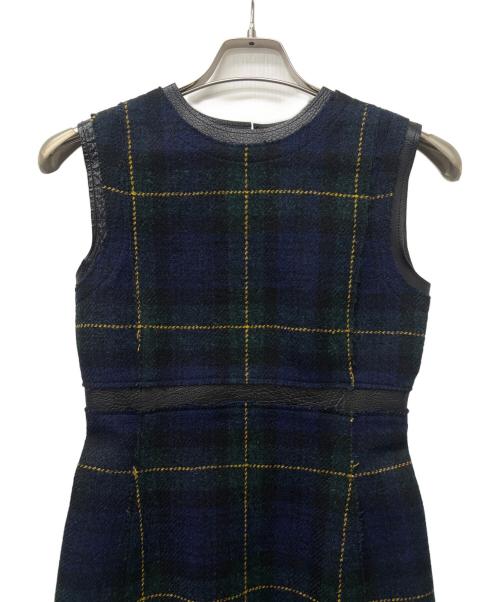 CELINE（セリーヌ）CELINE (セリーヌ) ノースリーブワンピース グリーン サイズ:３４の古着・服飾アイテム