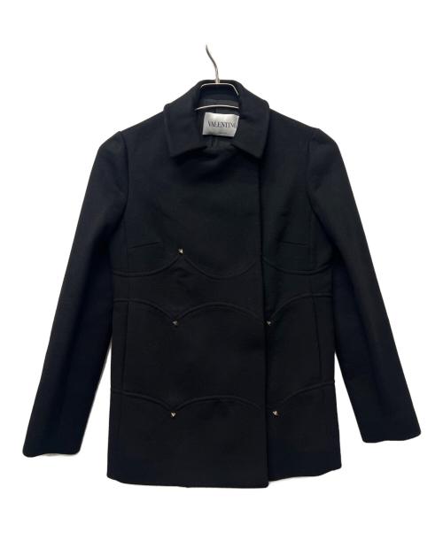 VALENTINO（ヴァレンティノ）VALENTINO (ヴァレンティノ) ショートコート ブラック サイズ:４の古着・服飾アイテム