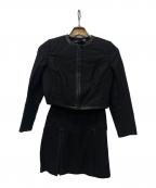 RALPH LAURENラルフローレン）の古着「レザーパイピングセットアップ」｜ブラック