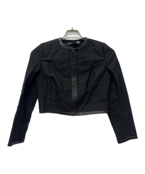 RALPH LAUREN（ラルフローレン）RALPH LAUREN (ラルフローレン) レザーパイピングセットアップ ブラック サイズ:０の古着・服飾アイテム