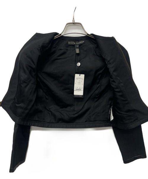 RALPH LAUREN（ラルフローレン）RALPH LAUREN (ラルフローレン) レザーパイピングセットアップ ブラック サイズ:０の古着・服飾アイテム