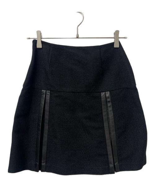 RALPH LAUREN（ラルフローレン）RALPH LAUREN (ラルフローレン) レザーパイピングセットアップ ブラック サイズ:０の古着・服飾アイテム