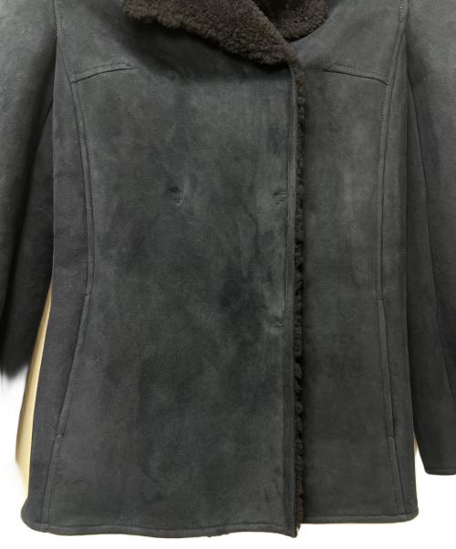 VALENTINO（ヴァレンティノ）VALENTINO (ヴァレンティノ) ミンクファームートンコート ネイビー サイズ:３６の古着・服飾アイテム