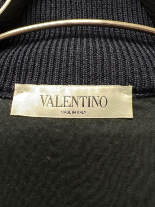 VALENTINO（ヴァレンティノ）VALENTINO (ヴァレンティノ) ナポレオンニットコート ネイビー サイズ:Ｓの古着・服飾アイテム