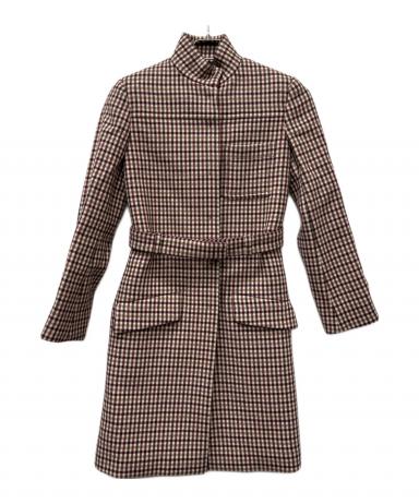 中古・古着通販】MIU MIU (ミュウミュウ) チェックコート レッド