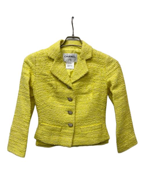 CHANEL（シャネル）CHANEL (シャネル) セットアップスーツ イエロー サイズ:３４の古着・服飾アイテム