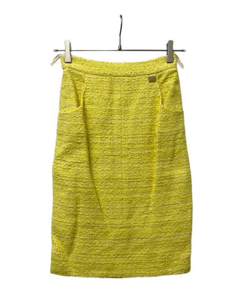 CHANEL（シャネル）CHANEL (シャネル) セットアップスーツ イエロー サイズ:３４の古着・服飾アイテム