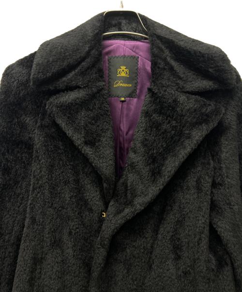 DRAWER（ドゥロワー）DRAWER (ドゥロワー) フェイクファージャケット ブラック サイズ:３６の古着・服飾アイテム