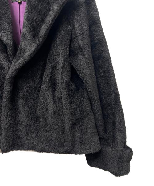 DRAWER（ドゥロワー）DRAWER (ドゥロワー) フェイクファージャケット ブラック サイズ:３６の古着・服飾アイテム