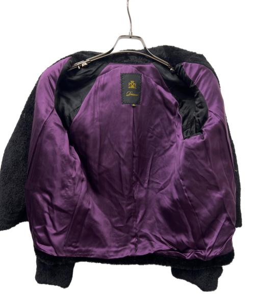 DRAWER（ドゥロワー）DRAWER (ドゥロワー) フェイクファージャケット ブラック サイズ:３６の古着・服飾アイテム