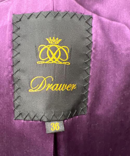 DRAWER（ドゥロワー）DRAWER (ドゥロワー) フェイクファージャケット ブラック サイズ:３６の古着・服飾アイテム