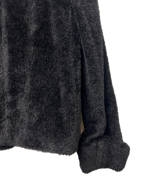 DRAWER（ドゥロワー）DRAWER (ドゥロワー) フェイクファージャケット ブラック サイズ:３６の古着・服飾アイテム