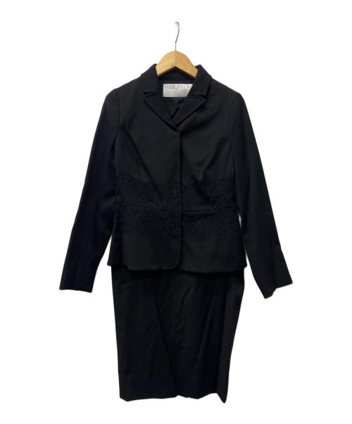 VALENTINO（ヴァレンティノ）VALENTINO (ヴァレンティノ) セットアップスーツ ブラック サイズ:３８の古着・服飾アイテム